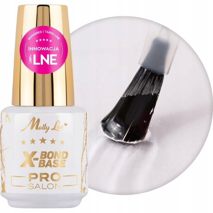 Baza Hybrydowa MOLLYLAC 15g X-Bond Base Pro Salon Z Primerem Bezkwasowym