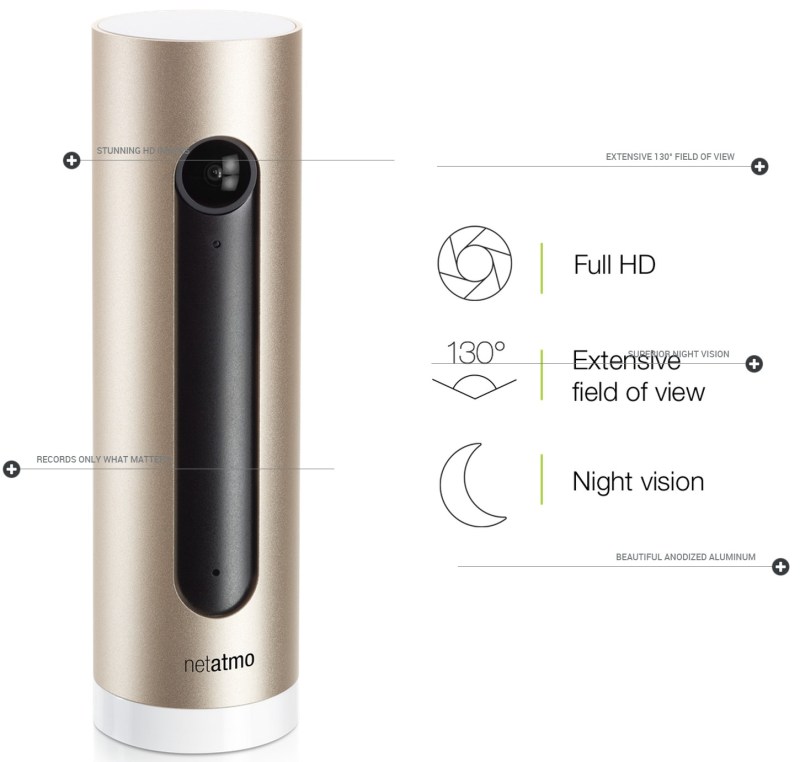 Купить Беспроводная камера Netatmo Welcome IP Full HD Wi-Fi КК: отзывы, фото, характеристики в интерне-магазине Aredi.ru