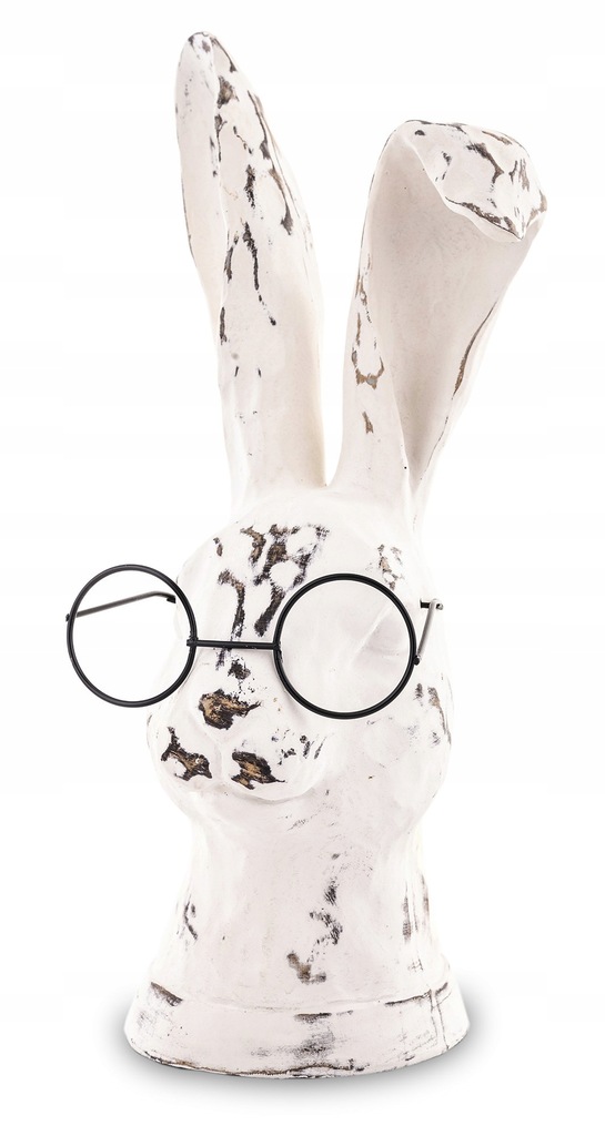Figurka królik zając wielkanocny w okularach