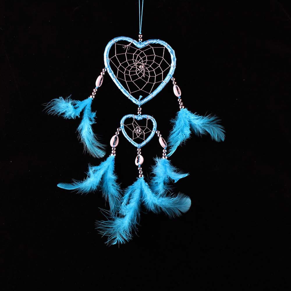 Łapacz snów w kształcie serca z piórami Indian Ann
