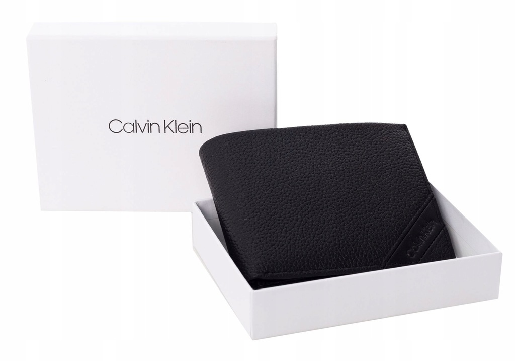 CALVIN KLEIN PORTFEL MĘSKI PEBBLE 5CC COIN BLACK