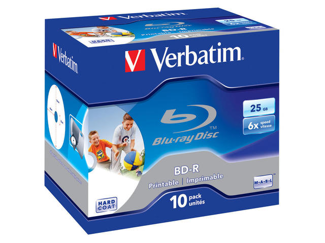 Płyty BD-R Blu-ray 25GB x6 printable Verbatim 10sz