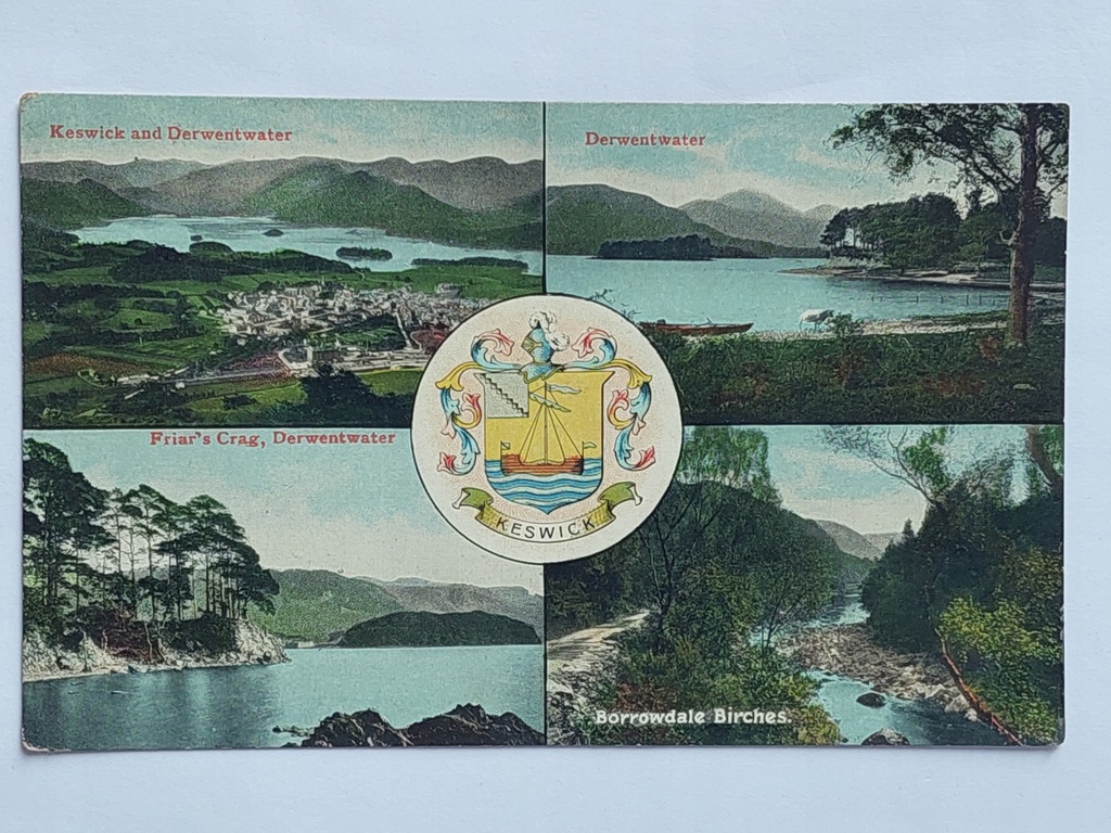 Anglia Keswick herb czteroobrazkowa 1908