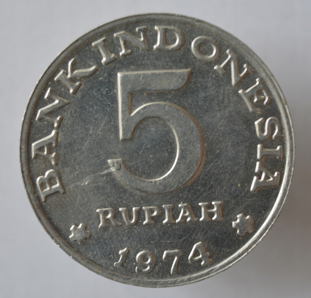 Indonezja 5 rupii 1974