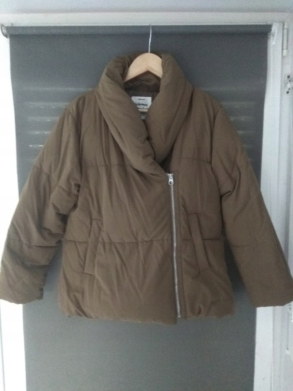 Zara pikowana kurtka khaki r. 164