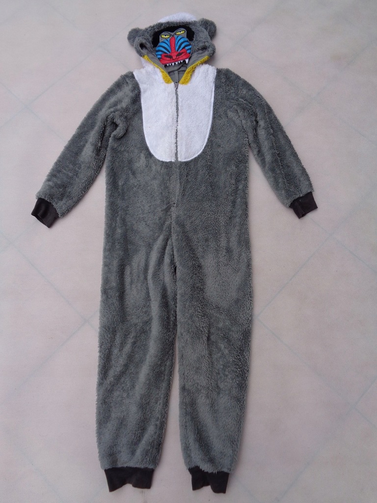 152 M&S DRES ONESIE KIGURUMI MAŁPKA PAWIAN