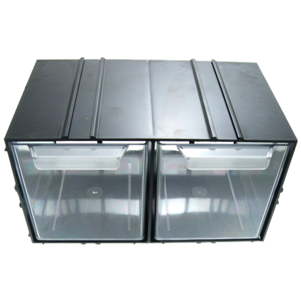 Szafka plastik na elementy z 2 szufladkami moduł