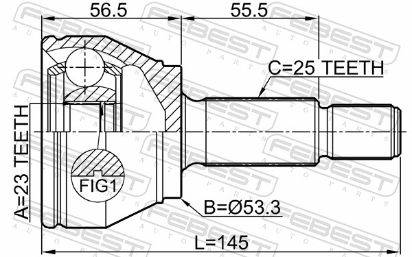PRZEGUB ZEW./P/B-MAX 1,6 TI 12-