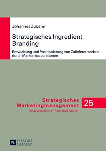 Johannes Zuberer - Strategisches Ingredient Brandi