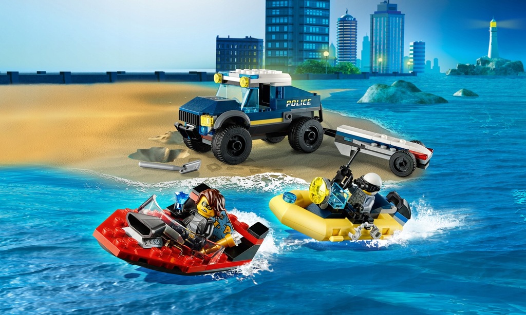 Купить LEGO City Transport Специальный полицейский катер 60272: отзывы ...