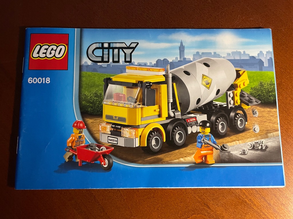 Instrukcja LEGO City 60018 CEMENT MIXER