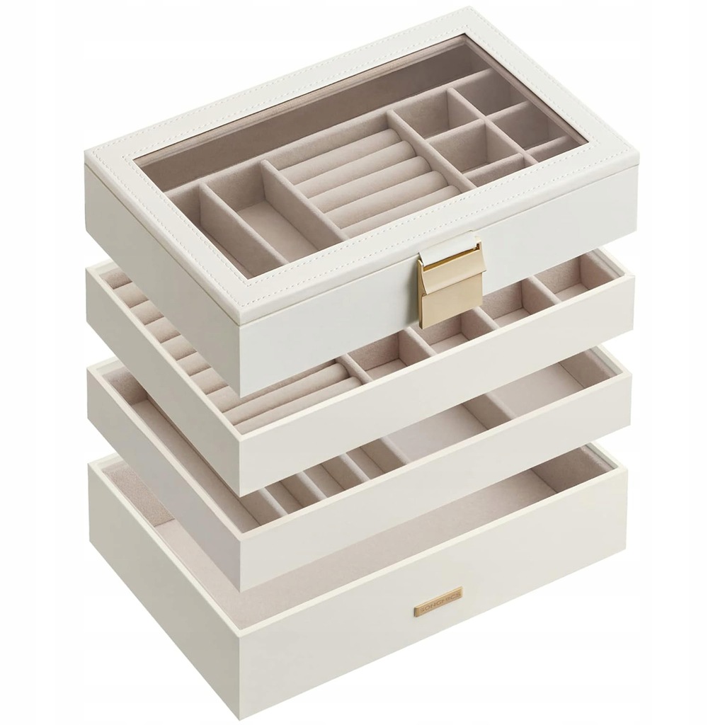 Szkatułka na biżuterię Songmics 4 poziomy