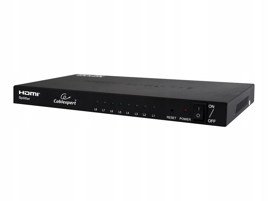 GEMBIRD DSP-8PH4-03 Gembird Video Splitter HDMI 8 portów 1 Nadajnik -> 8