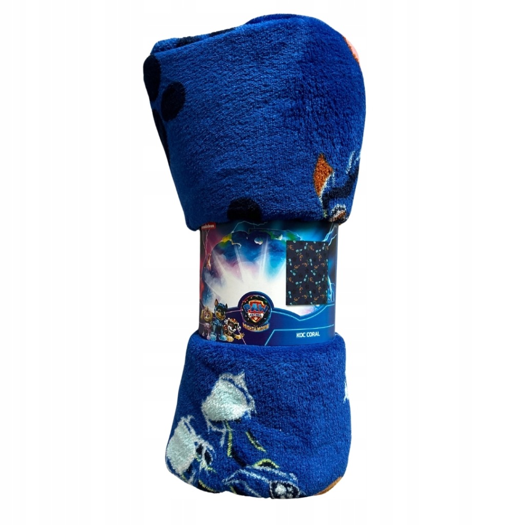 Dziecięcy kocyk Psi Patrol CHASE 130x160 cm