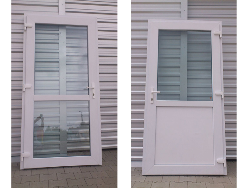 Купить Наружные двери ПВХ с теплым остеклением 1100х2100: отзывы, фото ...