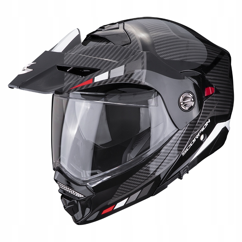 Kask SCORPION ADX-2 CAMINO Black-Silver-Red r. S