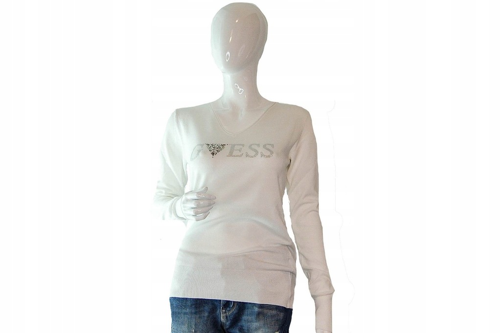 Sweter GUESS - W84R66Z2760-TWHT - biały M