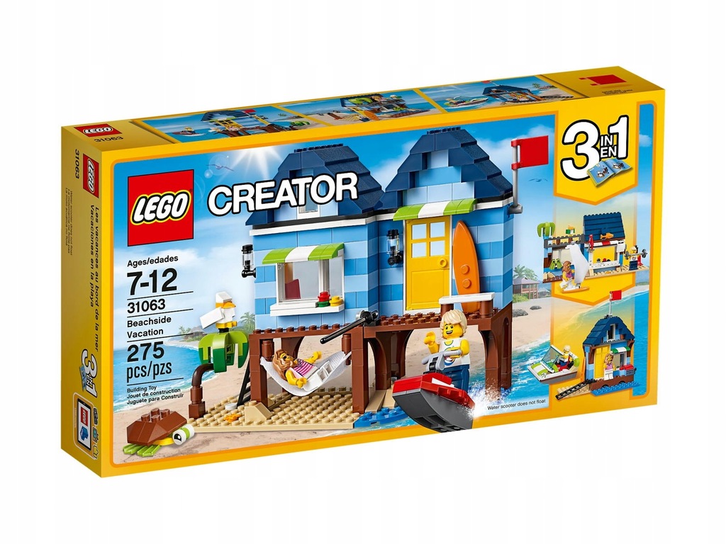 LEGO 31063 CREATOR WAKACJE NA PLAŻY