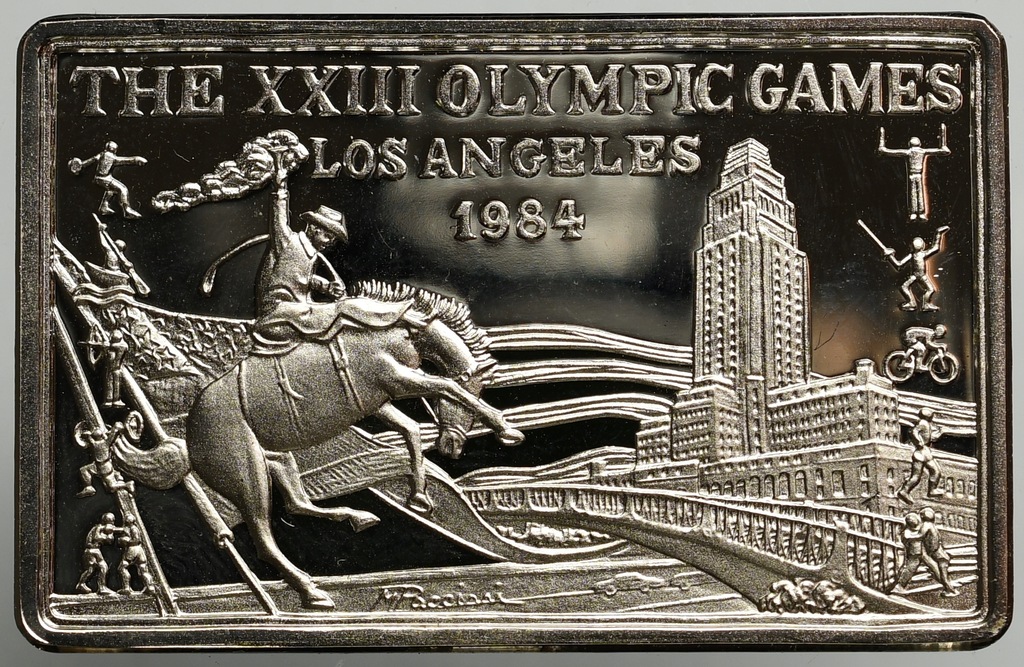 38. Sztabka, Olimpiada Los Angeles 1984 Ag925