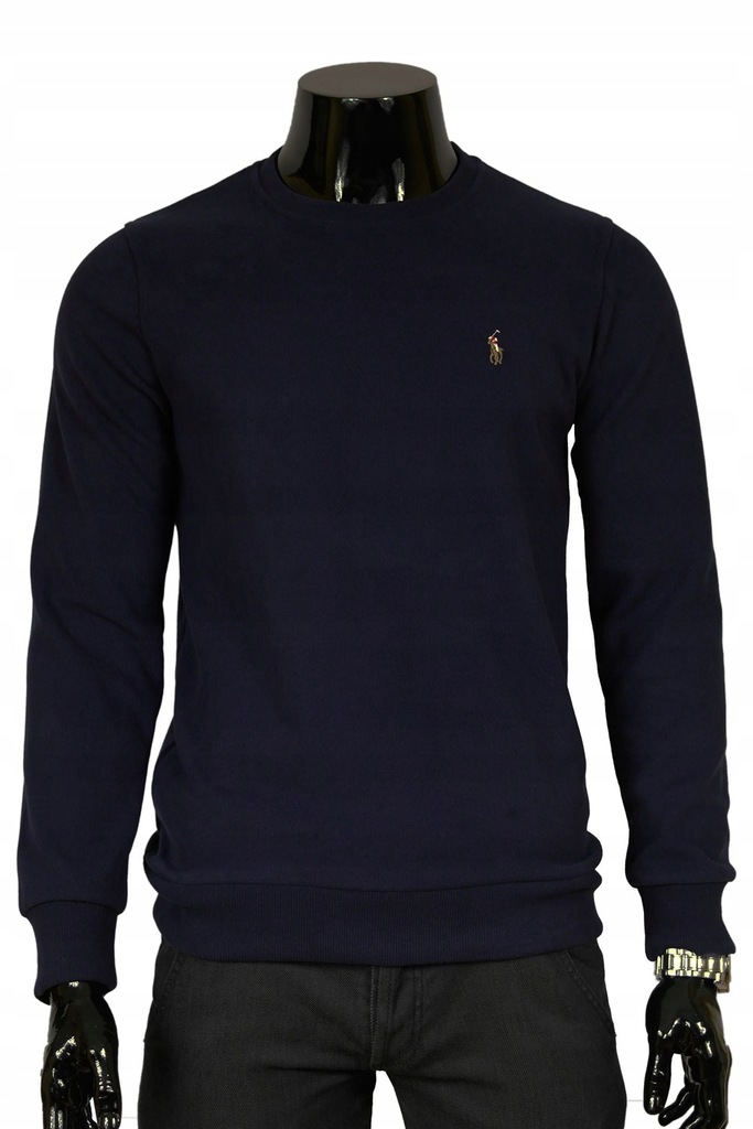 RALPH LAUREN - SWETER MĘSKI GRANATOWY ks4383 r.XXL