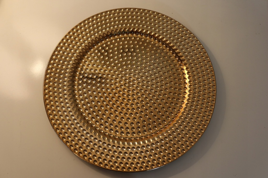 Купить Золотая тарелка, 32,8 см, свадебная посуда ХИТ: отзывы, фото, характеристики в интерне-магазине Aredi.ru