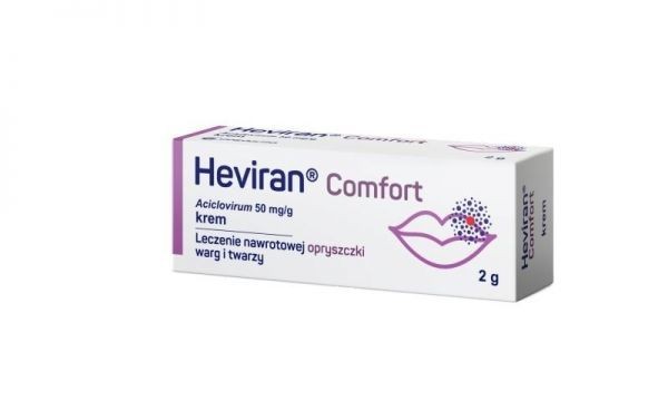 Heviran Comfort 50 mg/g, krem, 2 g