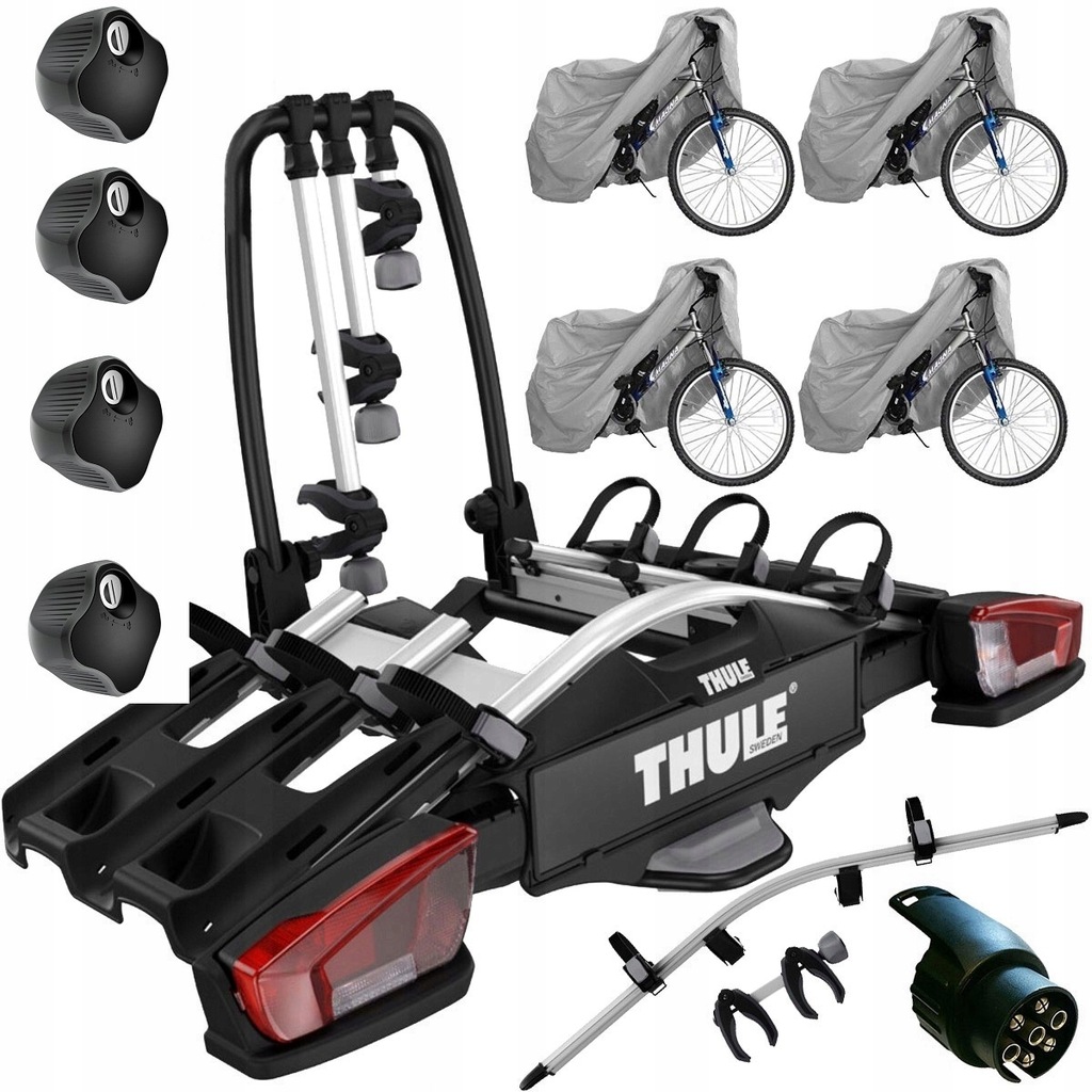 Thule na 4 rowery na hak Thule VeloCompact 3 +9261