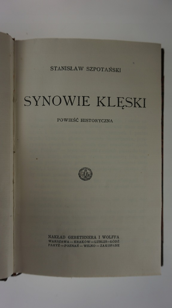 Synowie klęski Stanisław Szpotański