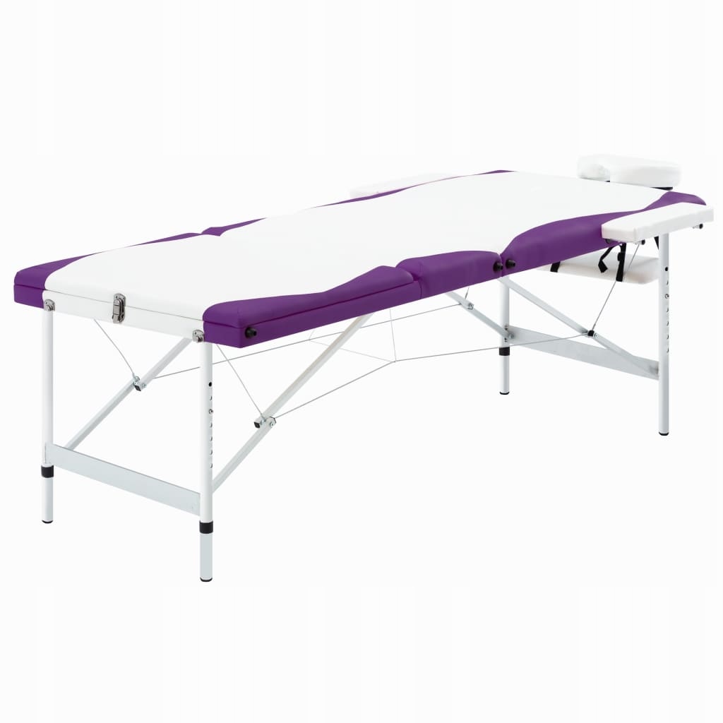 3-strefowy, składany stół do masażu, aluminium, bi