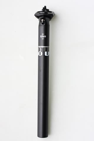 Asiento De Sillín Kalloy Uno Sp-243, 26,8 X 350 Mm, Color Negro