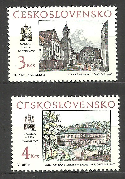 Czechosłowacja 1988 Mi 2977-78**czyste