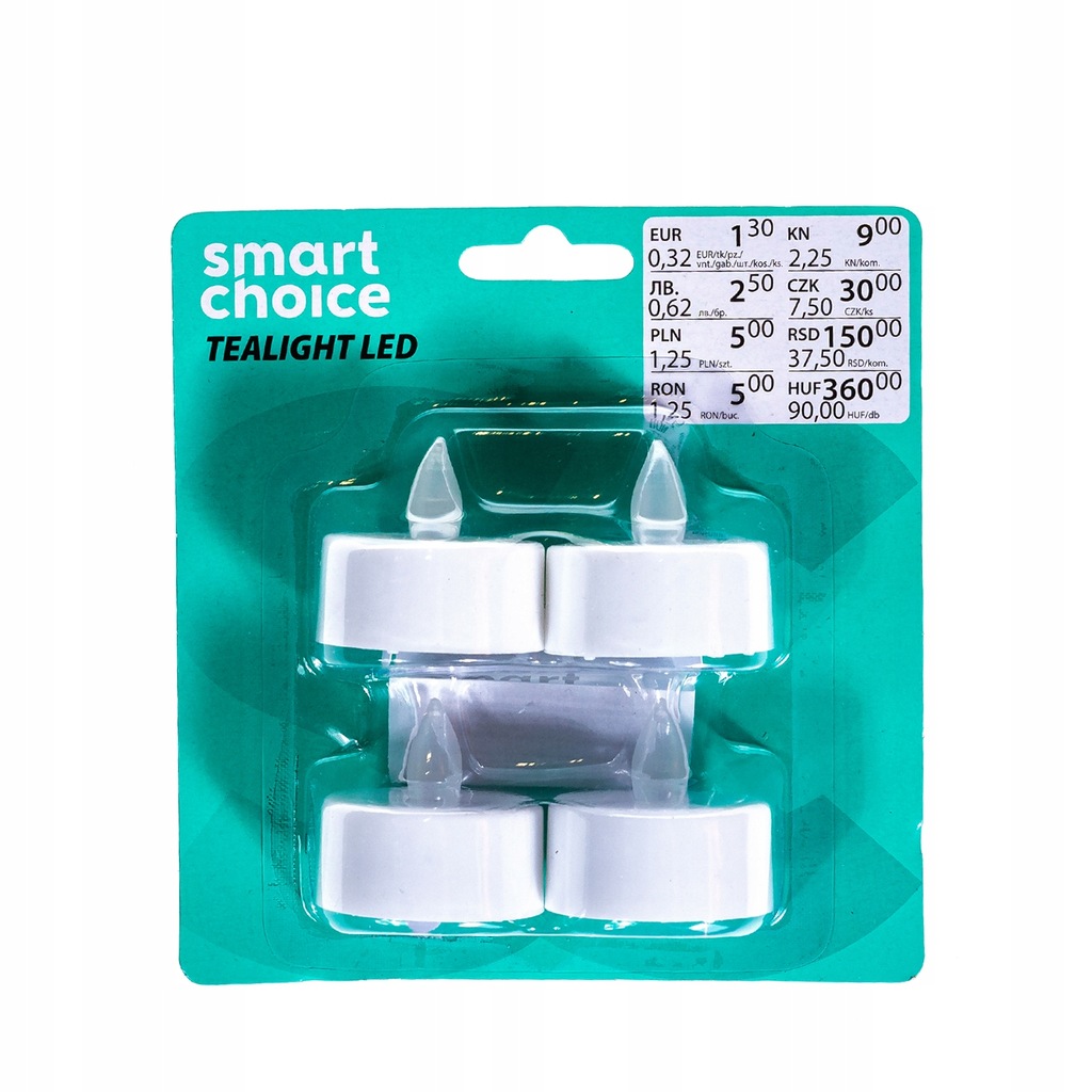 PEPCO - Wkład LED tealight 4 szt.