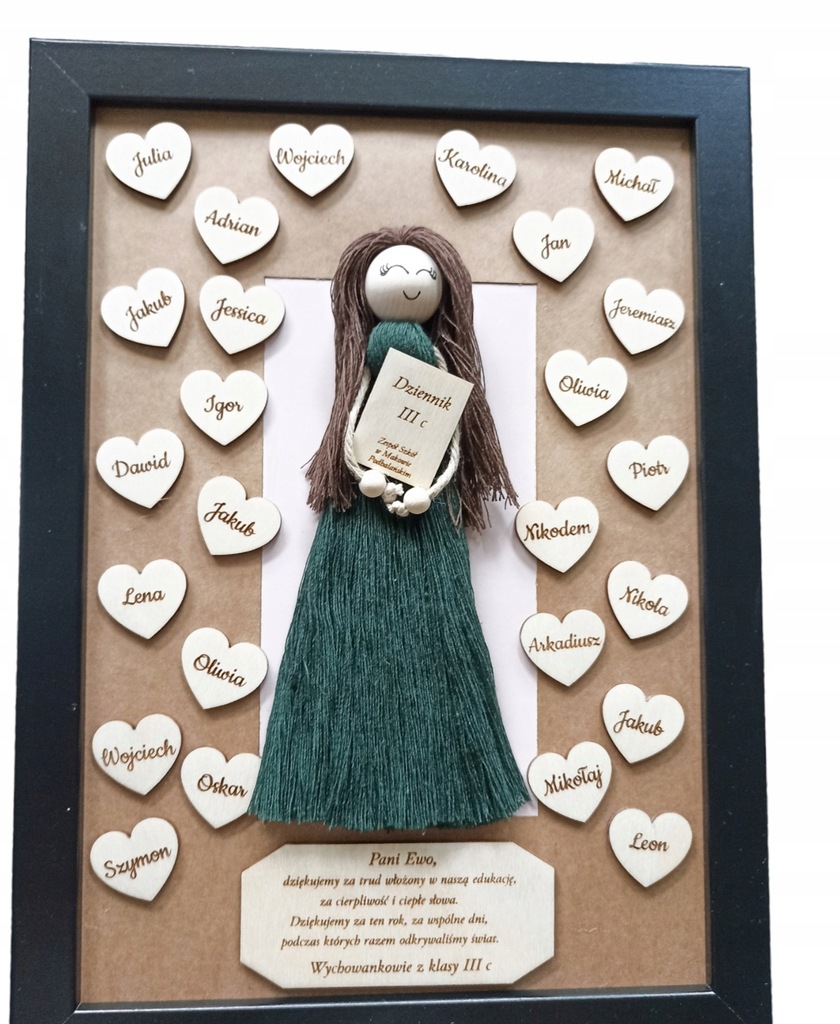 PODZIĘKOWANIE DLA NAUCZYCIELA KONIEC ROKU MAKRAMA