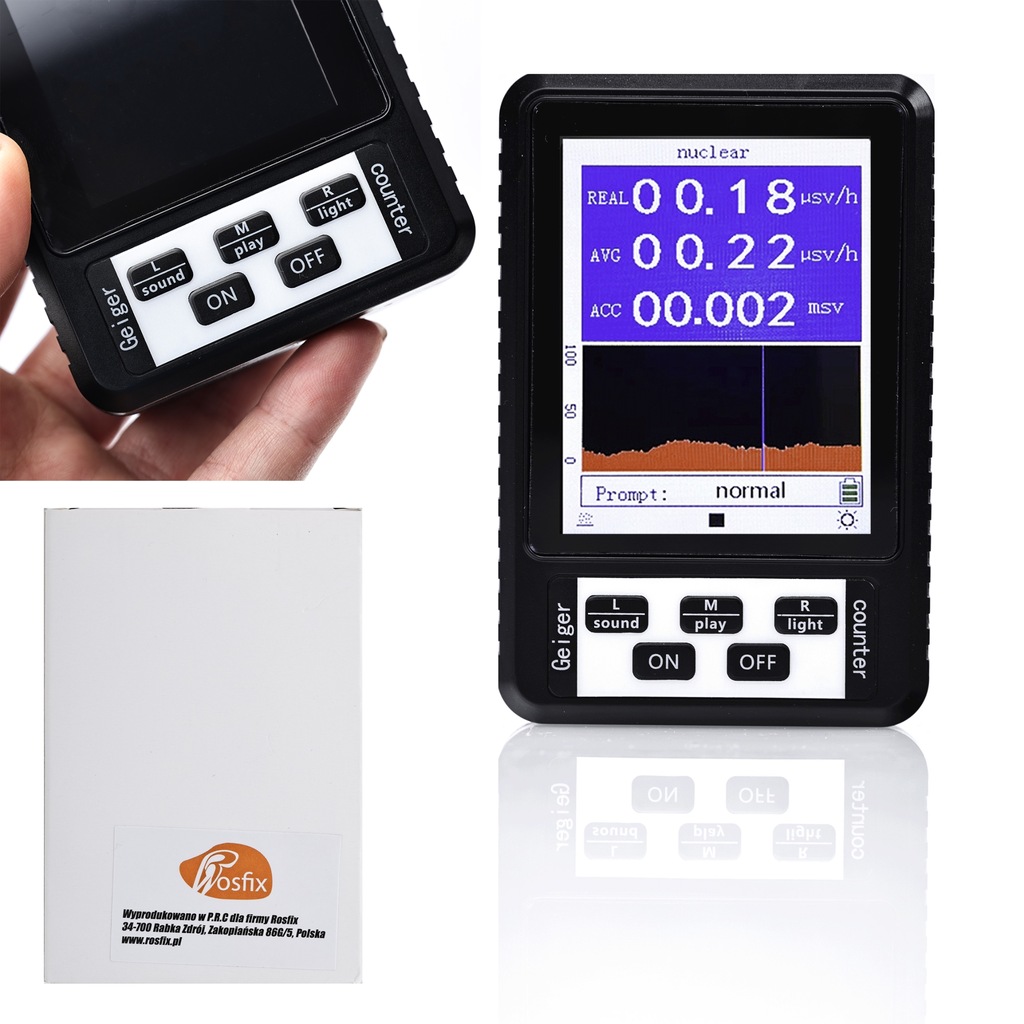 LICZNIK CZUJNIK PROMIENIOWANIA GEIGERA XR1 BR-9B