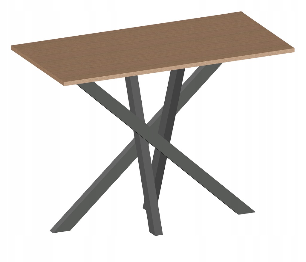 STÓŁ DO JADALNI BLAT DĘBOWY + PODSTAWA PAJĄK PROFIL 60x40 BLAT 120 x 60