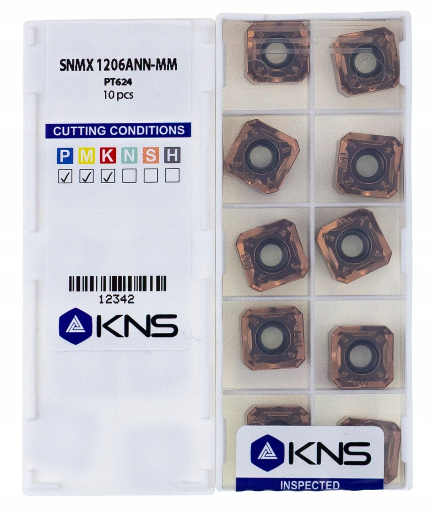 Płytki węglik SNMX 1206 ANN-MM stal, inox, żeliwo - 12827933740 ...