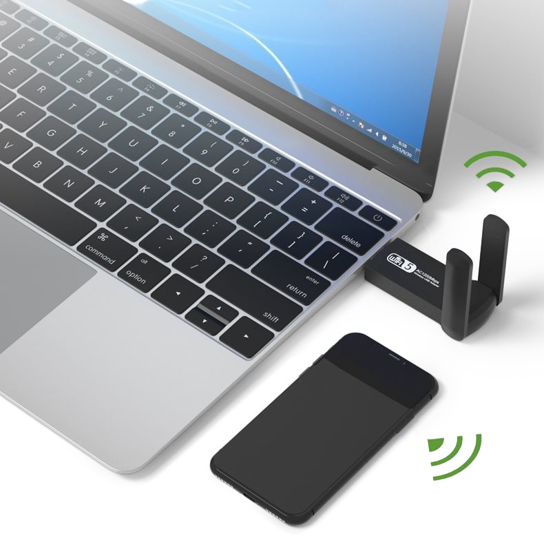 Купить АДАПТЕР СЕТЕВОЙ КАРТЫ WI-FI USB 3.0 1200 Мбит/с ДВОЙНОЙ: отзывы, фото, характеристики в интерне-магазине Aredi.ru