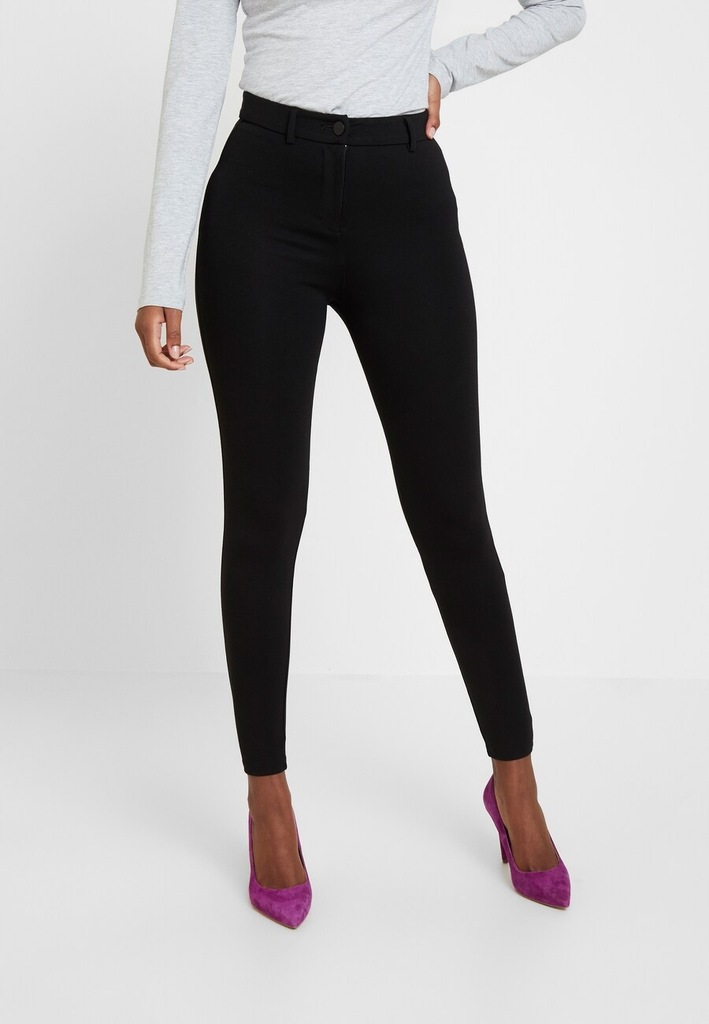 DOROTHY PERKINS LEGGINSY CZARNE NA ZAMEK 36 1BSD