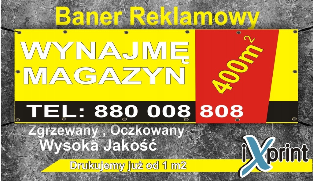 BANER reklamowy BANERY prosty PROJEKT GRATIS