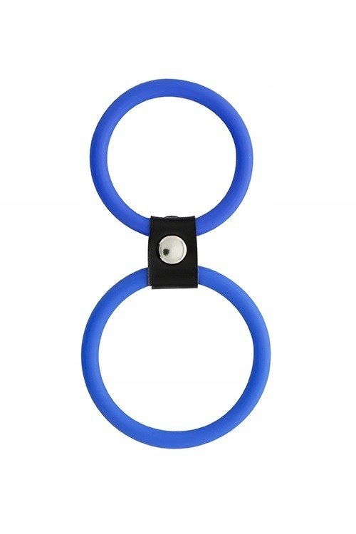 OPASKA UCISKOWA NA JĄDRA I PENISA DUAL RINGS BLUE