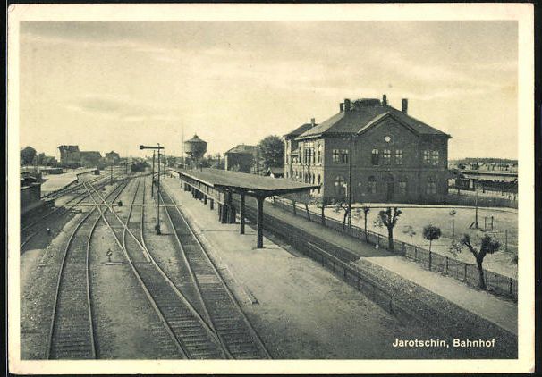 JAROCIN Jarotschin, Bahnhof dworzec kolejowy