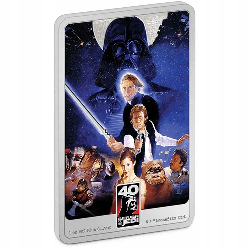 Star Wars Return of the Jedi 40. rocznica 1 Oz Ag