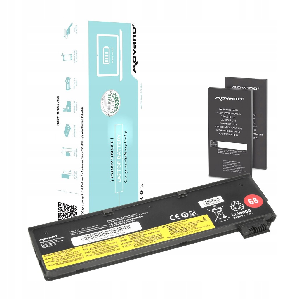 Bateria Movano do Lenovo T440, X240 (2200mAh)