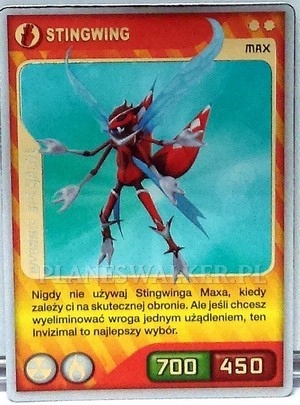 INVIZIMALS Karta STINGWING MAX Wyd. Specjalne X01