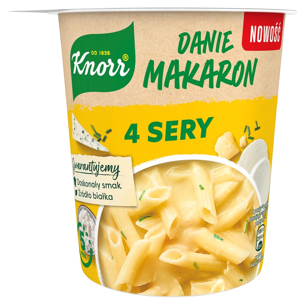DANIE KNORR GORĄCY KUB CZTERY SERY 66 g UNILEVER