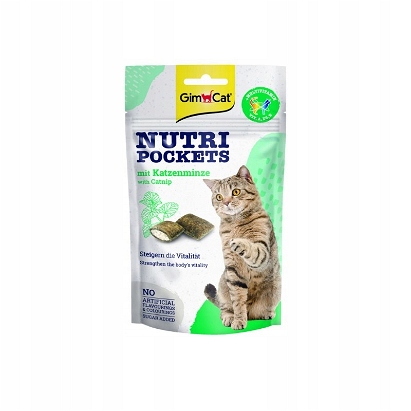 GIMCAT Nutri Pockets with Catnipprzysmak dla kota z kocimiętką 60 g