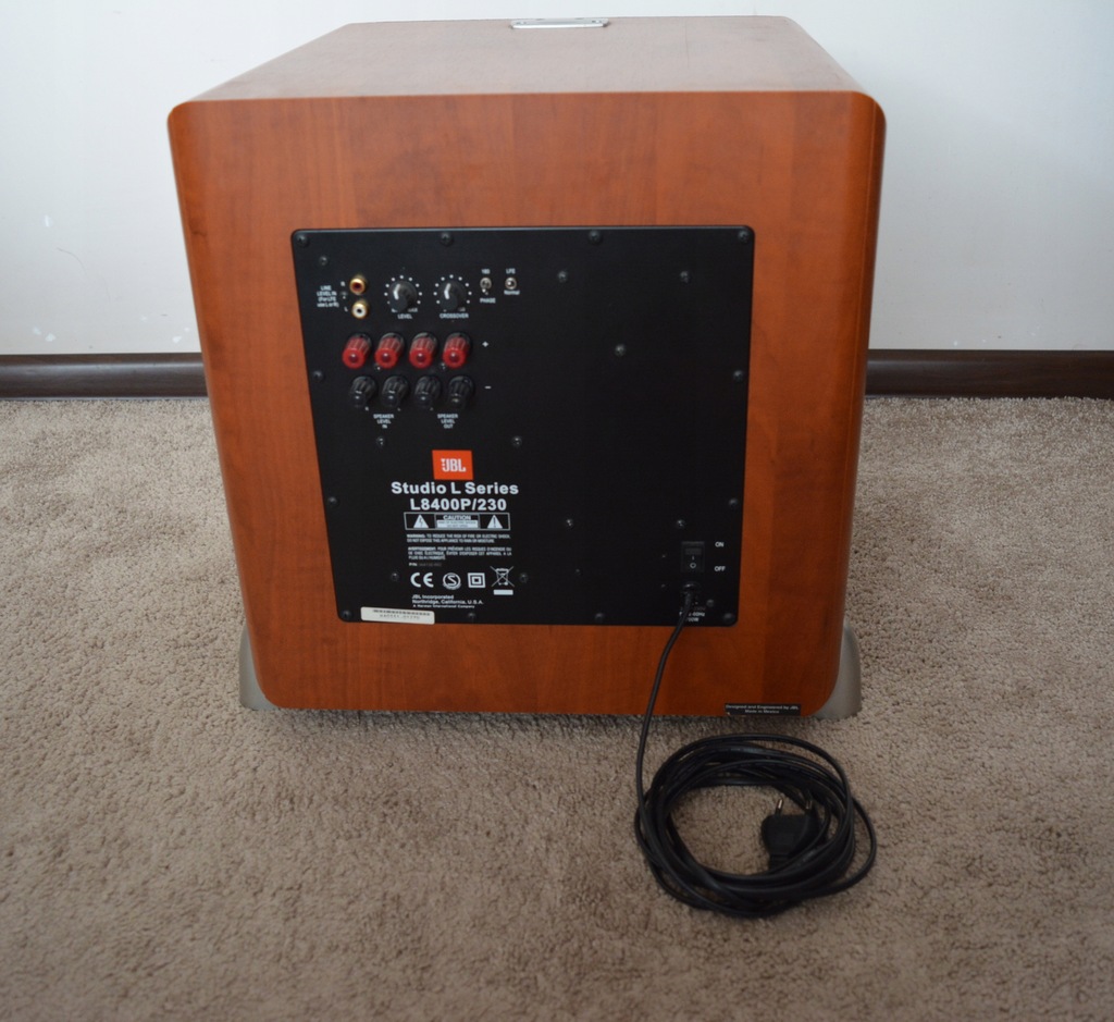 Subwoofer aktywny JBL Studio L8400P/230 Wiśnia 8328549029 oficjalne