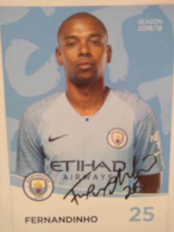 Fernandinho Manchester City Oryginalny autograf