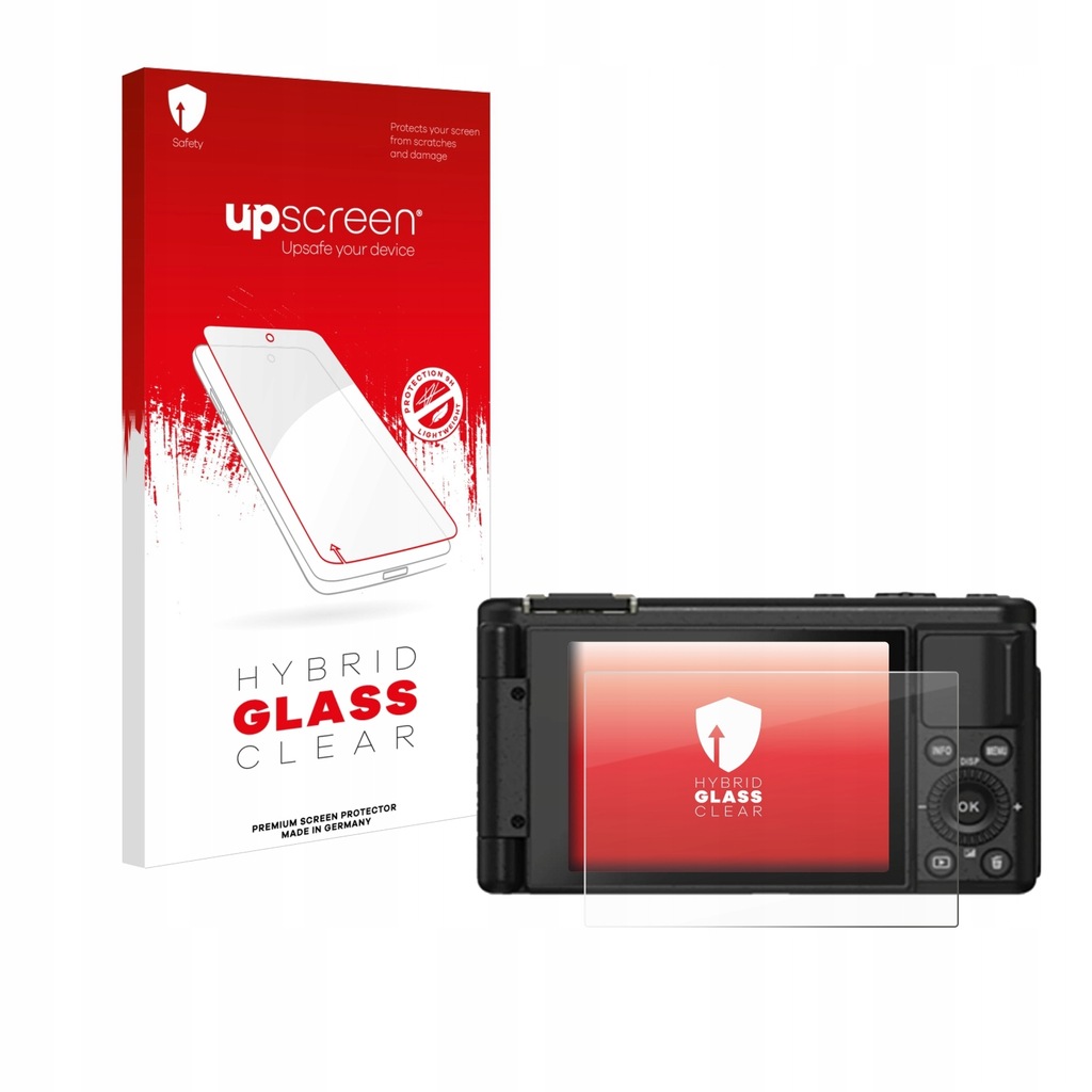 upscreen Hybrid Clear Glass Screen Protector for Yashica City 100