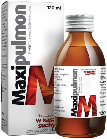 Maxipulmon syrop na kaszel suchy 3 mg/ml 120 ml
